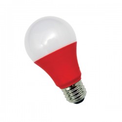 Foco led 9w rojo interelec